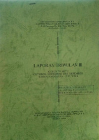 Image of Laporan triwulan III