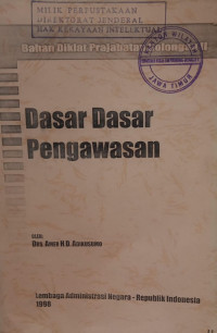 Image of Bahan diklat prajabatan golongan II dasar dasar pengawasan