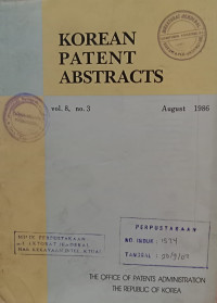Image of Korean patent abstracts : august 1986