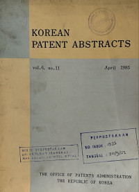 Image of Korean patent abstracts : april 1985