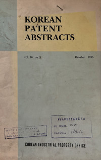 Korean patent abstracts : october 1995