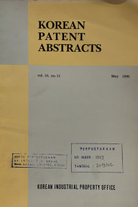 Korean patent abstracts : may 1996