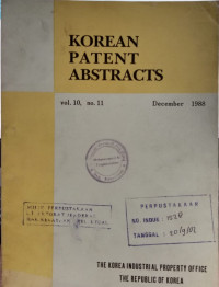 Image of Korean patent abstracts : december 1988