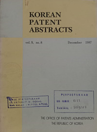 Image of Korean patent abstracts : december 1987