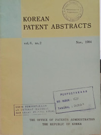 Image of Korean patent abstracts : nov.1984