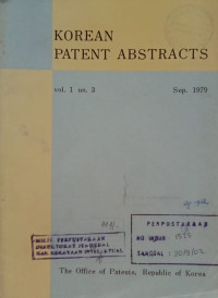Image of Korean patent abstracts : sep. 1979