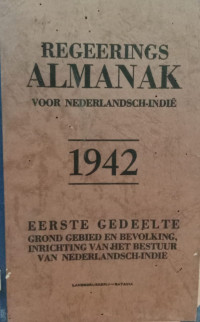 Image of Regeerings almanak voor nederlandsch-indie 1942