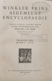 Image of Winkler prins algemeene encyclopaedie : 12