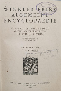 Image of Winkler prins algemeene encyclopaedie : 13