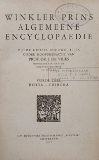 Image of Winkler prins algemeene encyclopaedie : 4