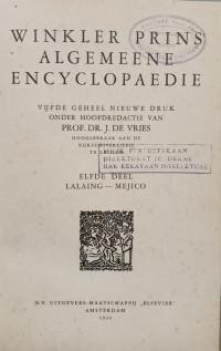 Image of Winkler prins algemeene encyclopaedie : 11