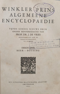 Image of Winkler prins algemeene encyclopaedie : 3