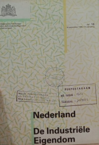Image of Nederland de industriele eigendom : 16 september 1988, 77e jaargang nr. 18