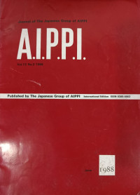 Image of Journal of the japanese group of aippi : A.I.P.P.I vol.13 no.2 june 1988