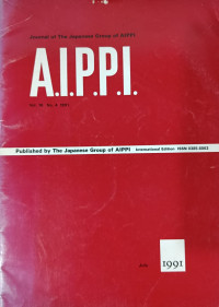Image of Journal of the japanese group of aippi : A.I.P.P.I vol.16 no.4 july 1991