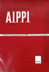 Image of Journal of the japanese group of aippi : A.I.P.P.I vol.16 no.6 november 1991