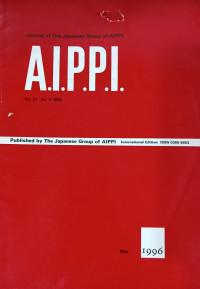 Journal of the japanese group of aippi : A.I.P.P.I vol.21 no.3 may 1996