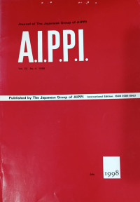 Image of Journal of the japanese gruop of aippi : A.I.P.P.I vol.23 no.4 july 1998