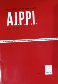 Journal of the japanese group of aippi : A.I.P.P.I vol.25 no.1 january 2000