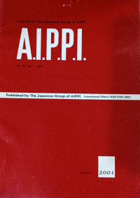 Image of Journal of the japanese group of aippi : A.I.P.P.I vol.26 no.1 january 2001
