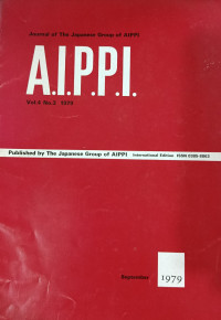 Journal of the japanese group of aippi : A.I.P.P.I vol.4 no.3 september 1979