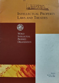 Image of Intellectual propety laws and treaties 3rd year - no.1 january 2000