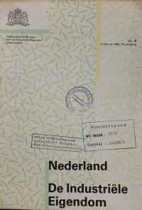 Image of Nederland de industiele eigendom : nr. 4 (16 februari 1988, 77e jaargang)