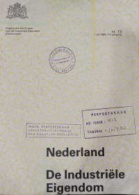 Image of Nederland de industriele eigendom : 1 juli 1988, 77e jaargang nr. 13