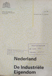 Image of Nederland de industriele eigendom : jaarregister 1987, 76e jaargang nr.25