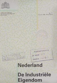 Image of Nederland de industriele eigendom : 2 januari 1989, 78e jaargang nr.1