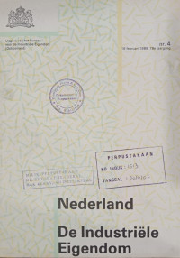 Image of Nederland de industriele eigendom : 16 februari 1989, 78e jaargang nr.4