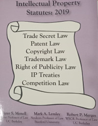Image of Intellectual property statutes: 2019