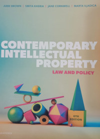 Image of Contemporary intellectual property law and policy