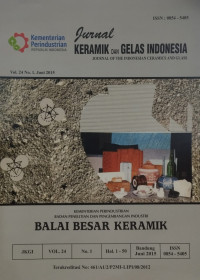 Image of Jurnal keramik dan gelas indonesia vol.24 no.2 desember 2015