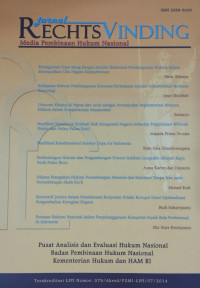 Image of Jurnal rechts vinding media pembinaan hukum nasional volume 5 nomor 3. desember 2016