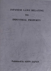 Image of Japanese laws relating to industrial property