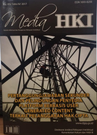 Image of Media hki pertanggungjawaban sekunder dan perlindungan penyedia platform berbasis user generatedcontent terkait pelanggaran hak cipta