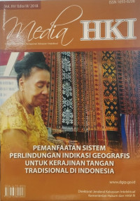 Image of Media hki pemanfaatan sistem perlindungan indikasi geografis untuk kerajinan tangan tradisional di indonesia