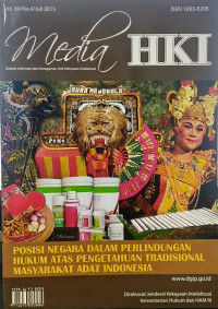 Image of Media hki posisi negara dalam perlindungan hukum atas pengetahuan tradisional masyarakat adat indonesia