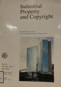 Image of Industrial property and copyright 4th year - no.5 May 1998