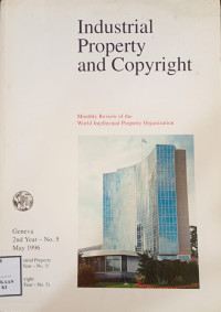 Image of Industrial property and copyright 2nd year - no.5 May 1996