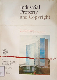 Image of Industrial property and copyright 3rd year - no.12 December 1997