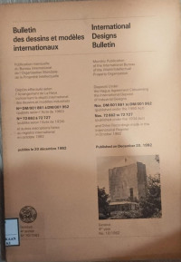 Image of Bulletin des dessins et modeles internationaux : International designs bulletin