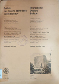 Image of Bulletin des dessins et modeles internationaux : International Designs Bulletin
