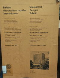 Image of Bulletin des dessins et modeles internationaux : International designs bulletin