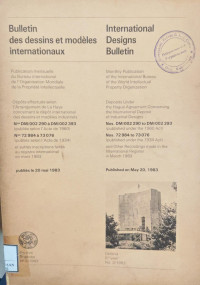 Image of Bulletin des dessins et modeles internationaux : International designs bulletin