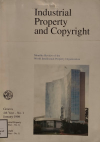 Image of Industrial property and copyright 4th year - no. 1 January 1998