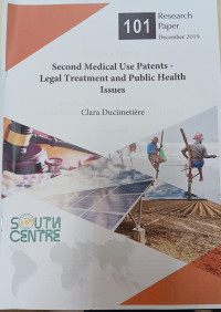 Image of Second Medical Use Patents - Legal Treatment and Public Health Issues