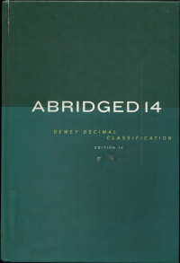 Image of Abridged dewey decimal classification and relative index