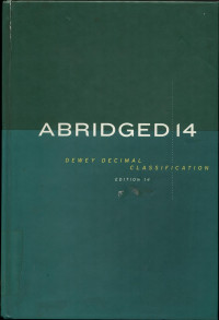 Abridged dewey decimal classification and relative index